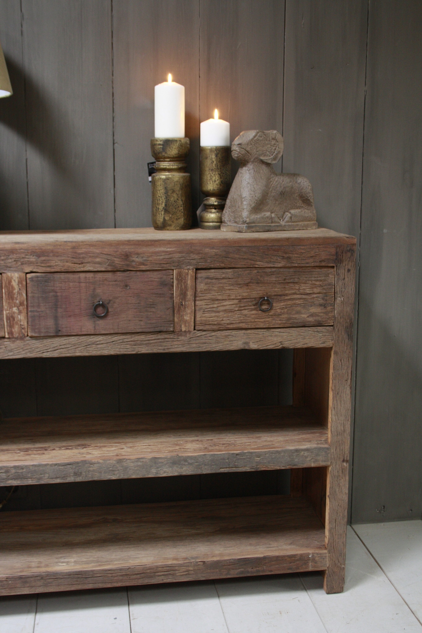 Rene Houtman Wandtafel Bassano met lades en legplanken 120 cm