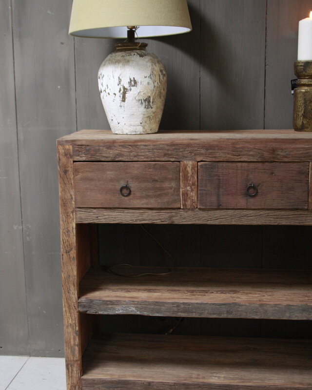 Rene Houtman Wandtafel Bassano met lades en legplanken 120 cm