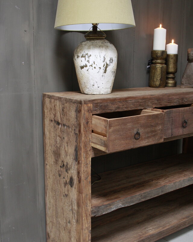 Rene Houtman Wandtafel Bassano met lades en legplanken 120 cm