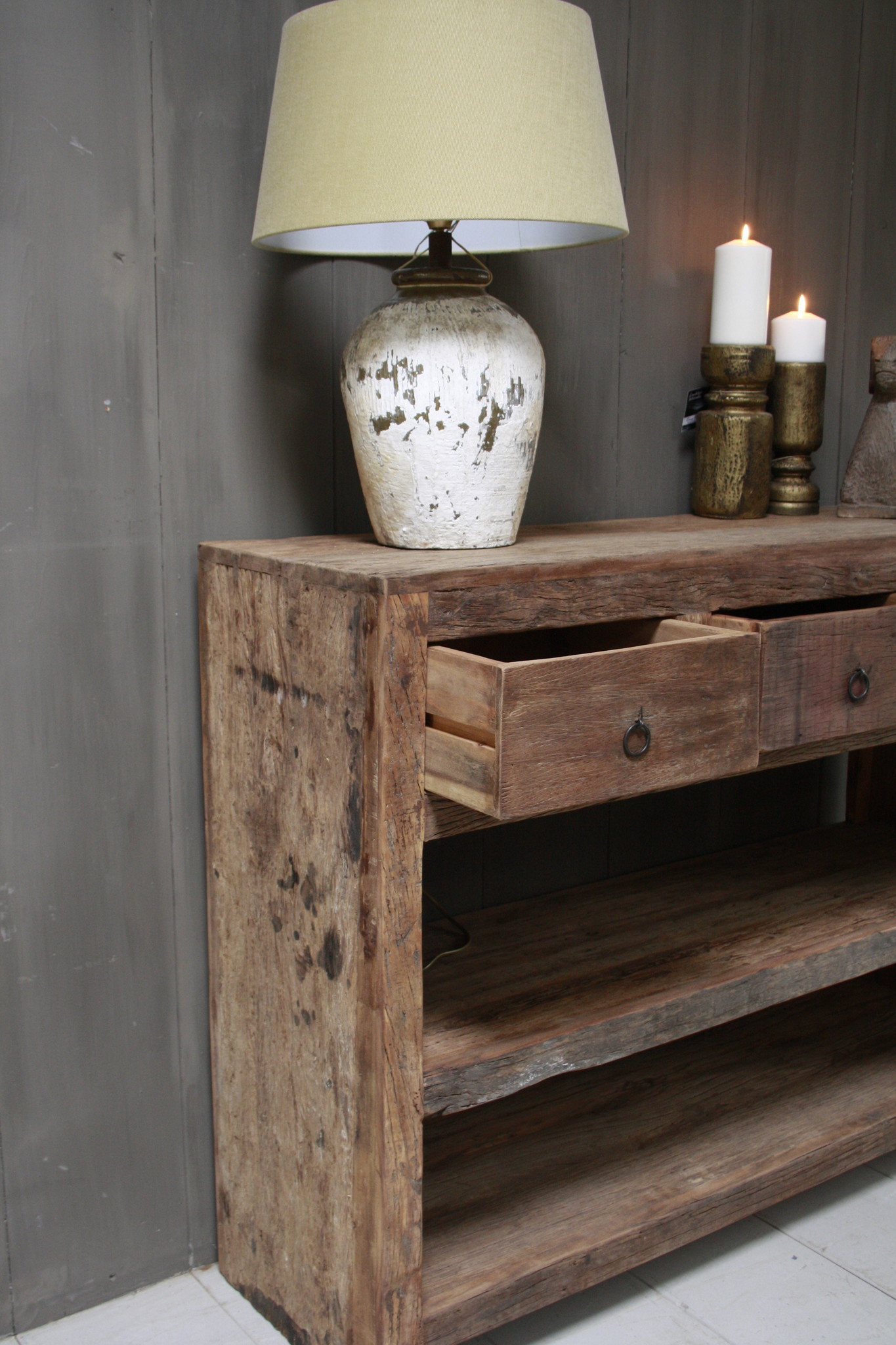 Rene Houtman Wandtafel Bassano met lades en legplanken 120 cm