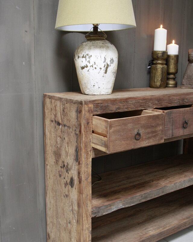Rene Houtman Wandtafel Bassano met lades en legplanken 120 cm