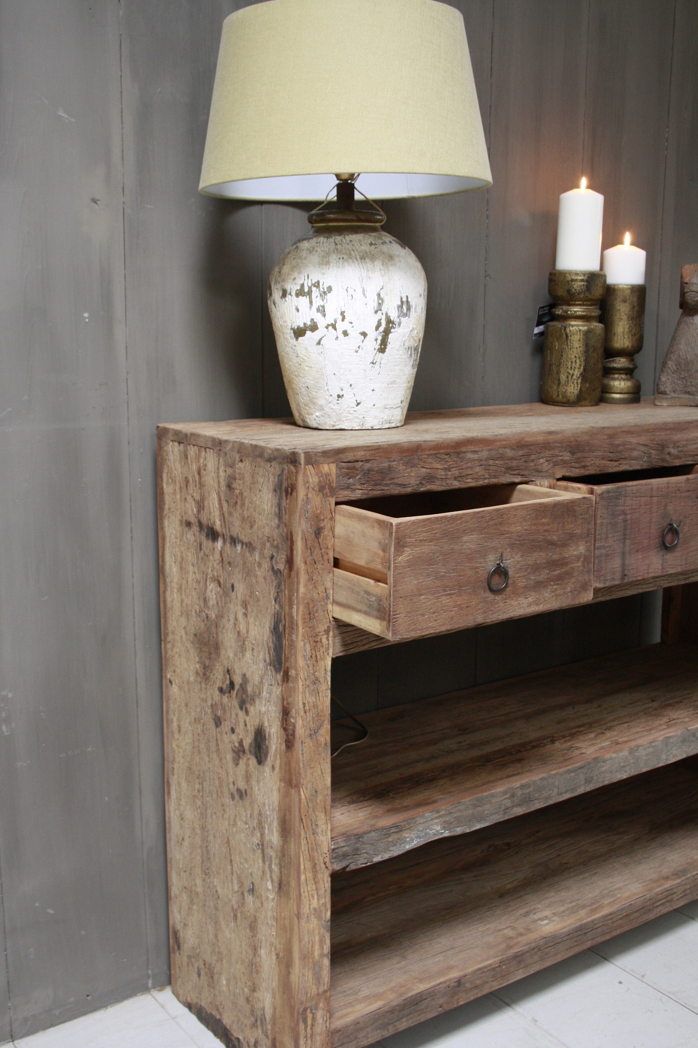 Rene Houtman Wandtafel Bassano met lades en legplanken 120 cm