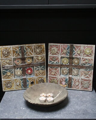 Rene Houtman Set decoratieve wandpanelen Ibiza 30 cm
