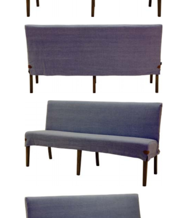 Rene Houtman Eva Eetkamerbank Stof Met Detail Leder