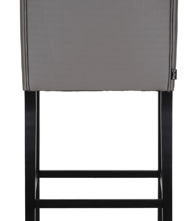 Rene Houtman Barstoel River Silkor Grey Poot Zwart 107 cm