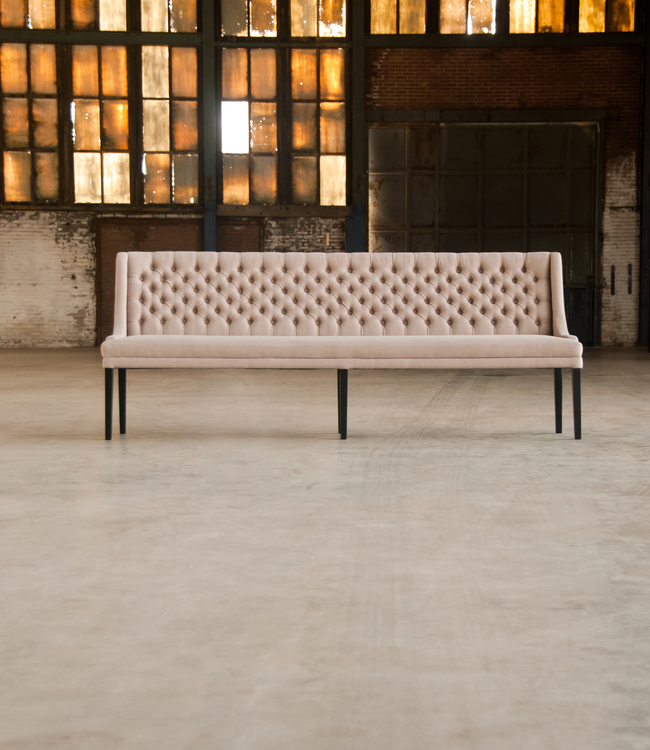 Rene Houtman Jolijn Eetkamerbank Capiton kunstleer Grey