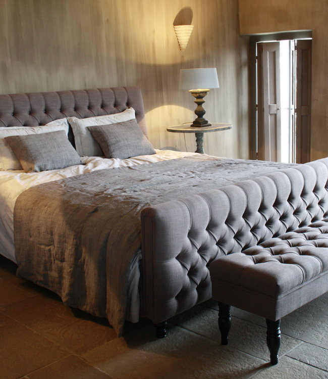 Rene Houtman Bedbankje Gecapitonneerd Bruin 160 x 40 x 47 cm