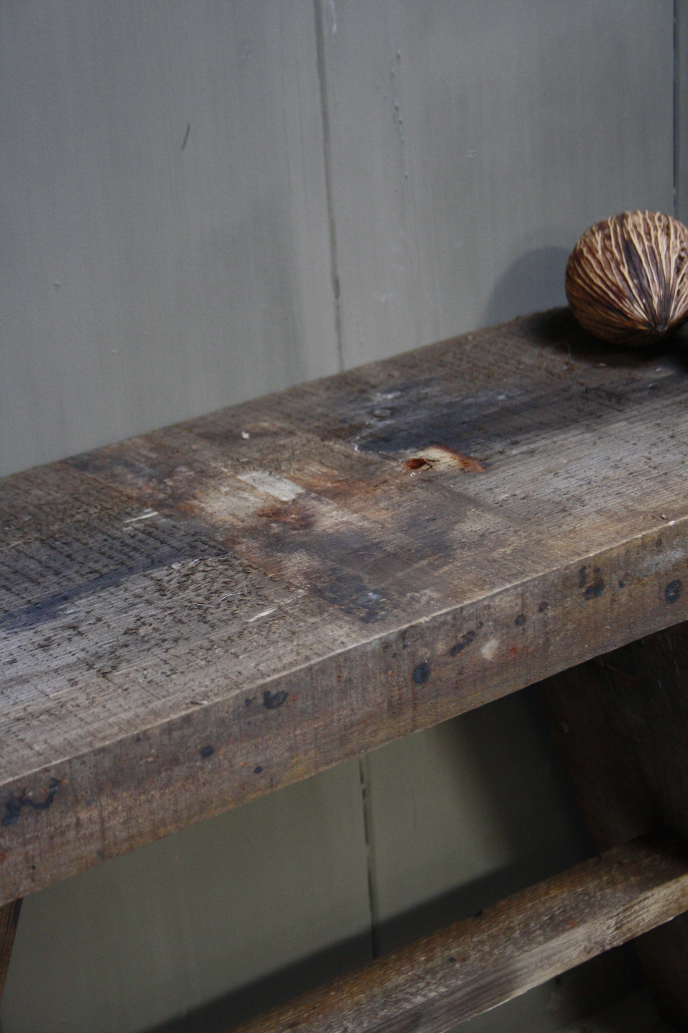 Rene Houtman Oud Houten Krukje Ruben 84 cm