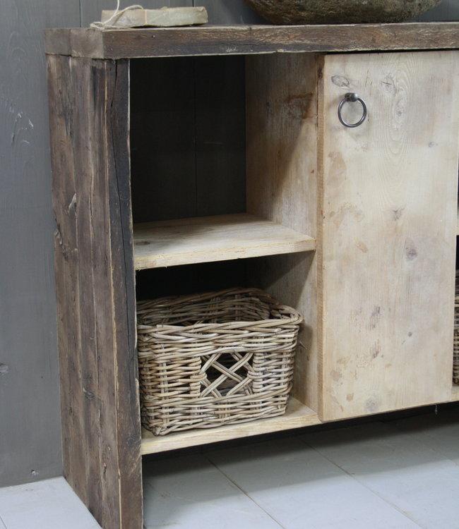 Rene Houtman Oud houten badkamermeubel/Sidetable Kelsey 110 cm