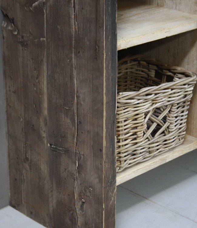 Rene Houtman Oud houten badkamermeubel/Sidetable Kelsey 110 cm