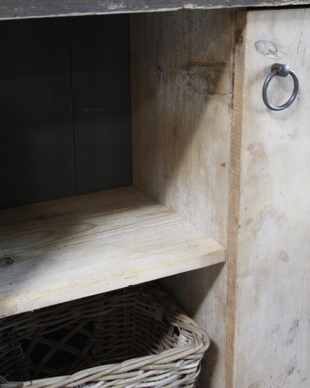 Rene Houtman Oud houten badkamermeubel/Sidetable Kelsey 110 cm