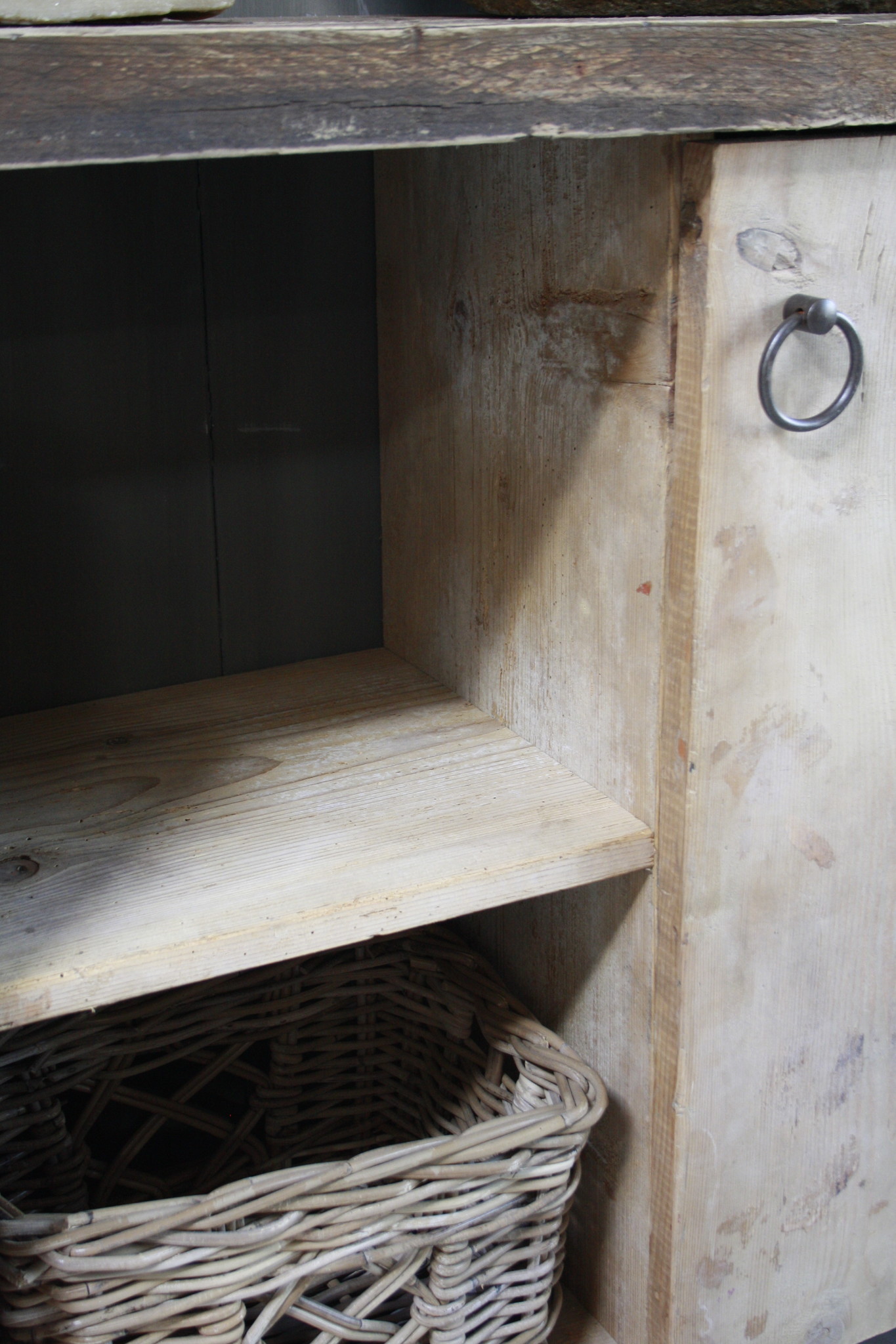 Rene Houtman Oud houten badkamermeubel/Sidetable Kelsey 110 cm