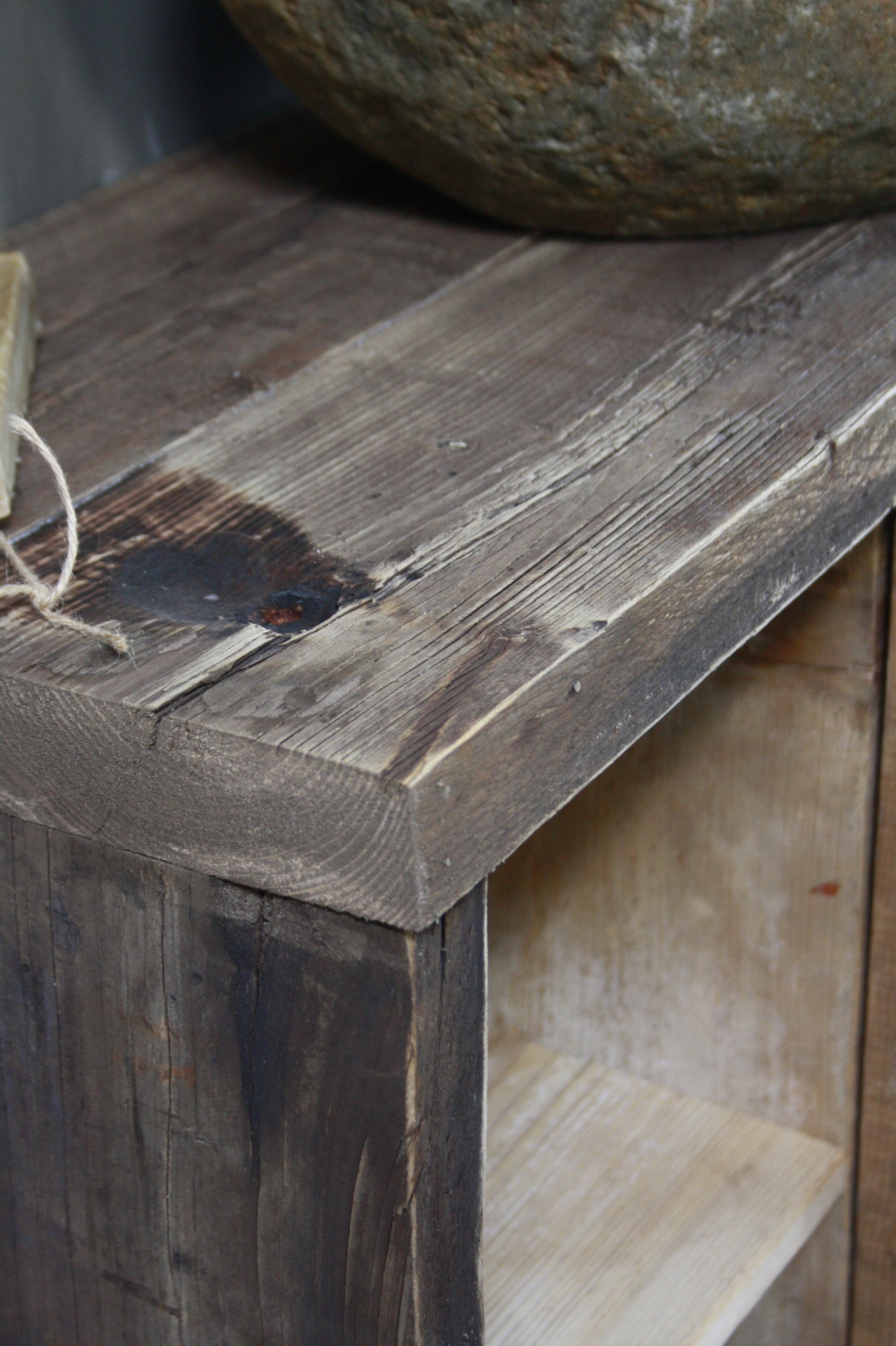 Rene Houtman Oud houten badkamermeubel/Sidetable Kelsey 110 cm