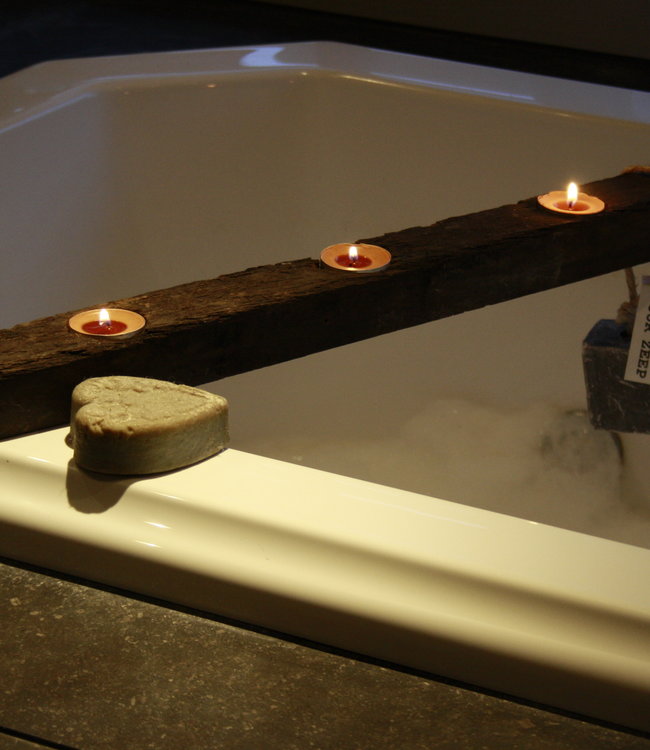 Rene Houtman Badplank/badbrug Eiken Wagondeel Kaarsjes 81 x 5 cm