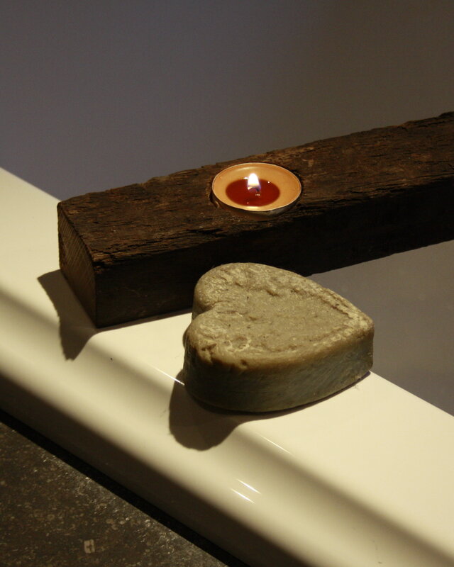 Rene Houtman Badplank/badbrug Eiken Wagondeel Kaarsjes 81 x 5 cm
