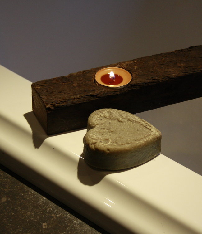 Rene Houtman Badplank/badbrug Eiken Wagondeel Kaarsjes 81 x 5 cm