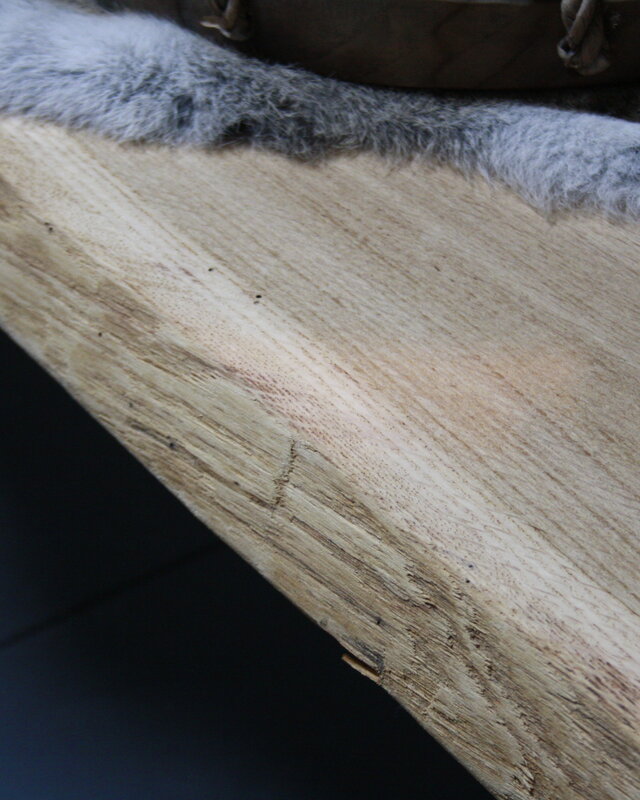 Rene Houtman Eikenhouten salontafel met ijzeren onderstel 250 cm