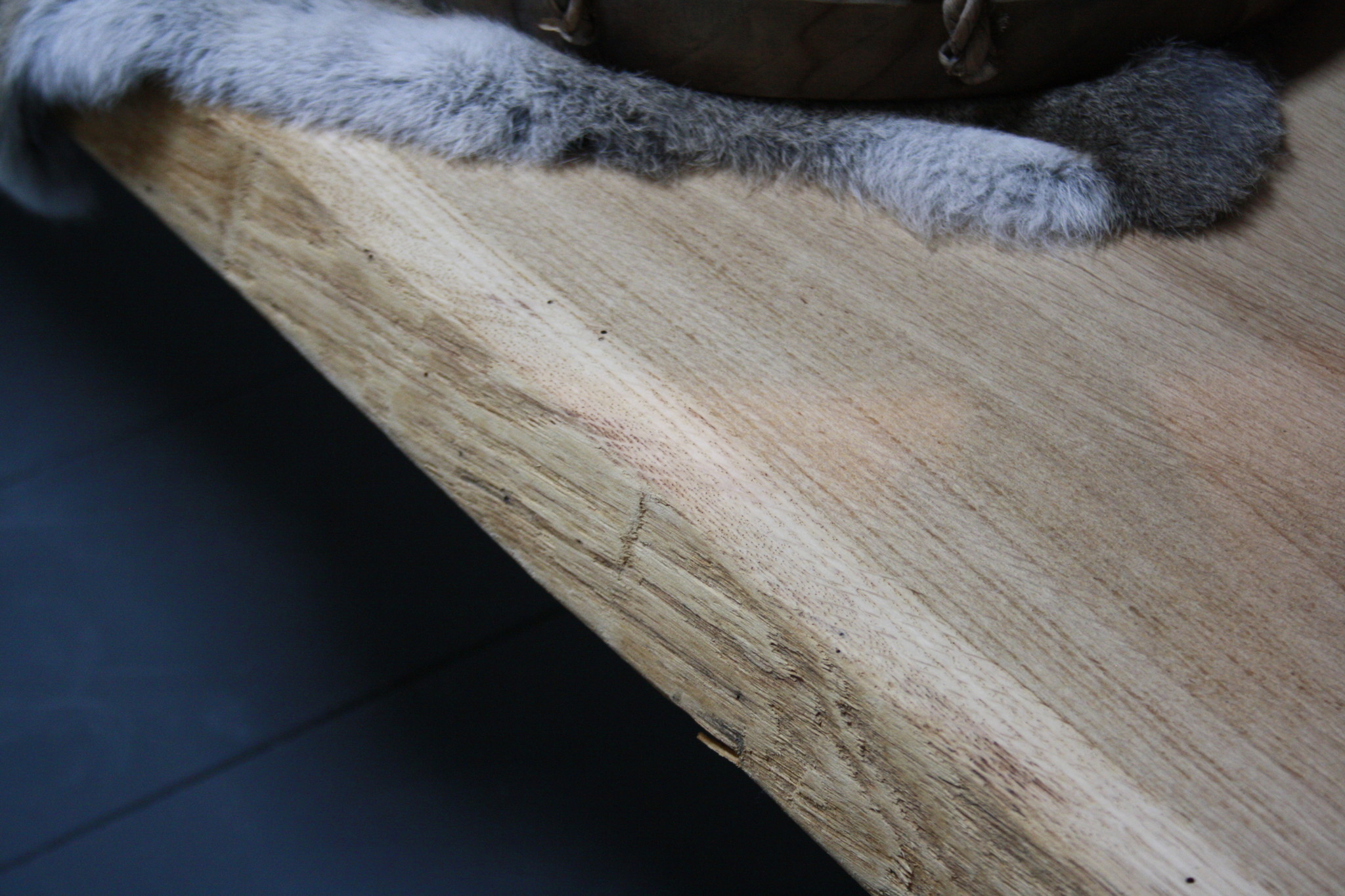 Rene Houtman Eikenhouten salontafel met ijzeren onderstel 250 cm
