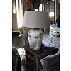 Kruiklamp oude rijstwijnpot + kap 83 cm