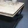 Rene Houtman Salontafel met dienbladen 100 x 100 x 50 cm Rene Houtman Salontafel met dienbladen 100 x 100 x 50 cm