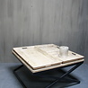 Rene Houtman Salontafel met dienbladen 100 x 100 x 50 cm Rene Houtman Salontafel met dienbladen 100 x 100 x 50 cm