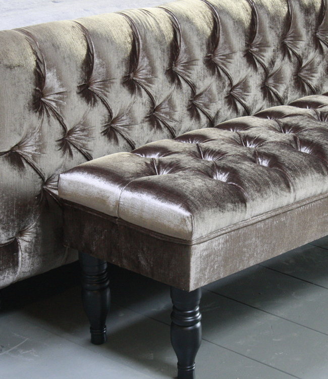 Rene Houtman Darlton Deluxe Ledikant Gecapitonneerd Velvet Light