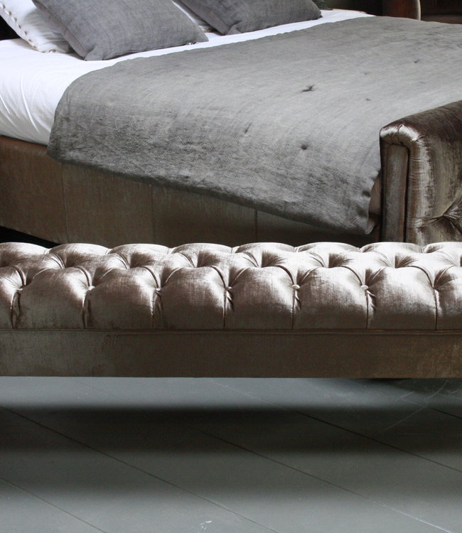 Rene Houtman Bedbankje Gecapitonneerd velvet Light 160 x 40 x 47 cm