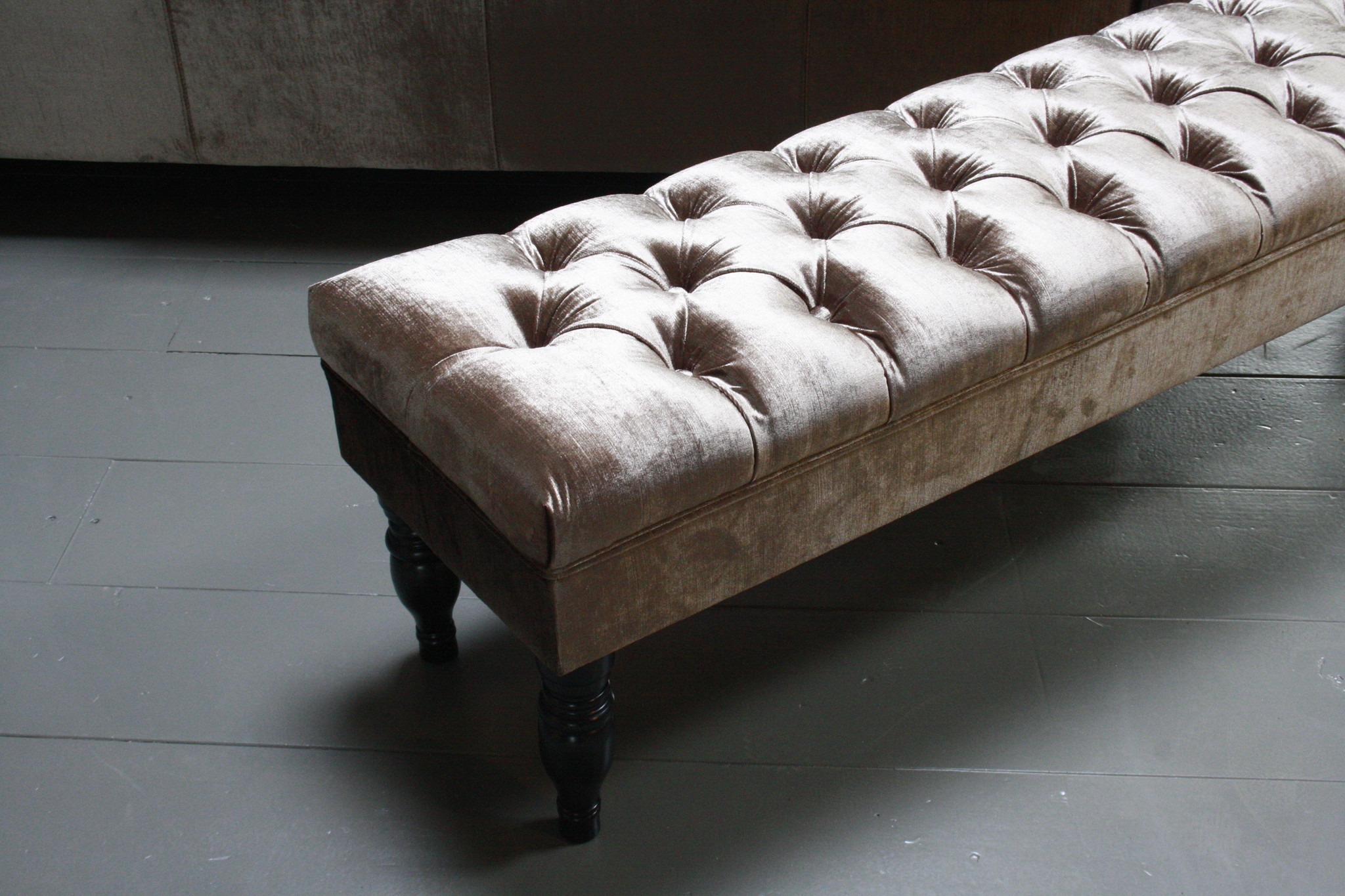 Rene Houtman Bedbankje Gecapitonneerd velvet Light 160 x 40 x 47 cm