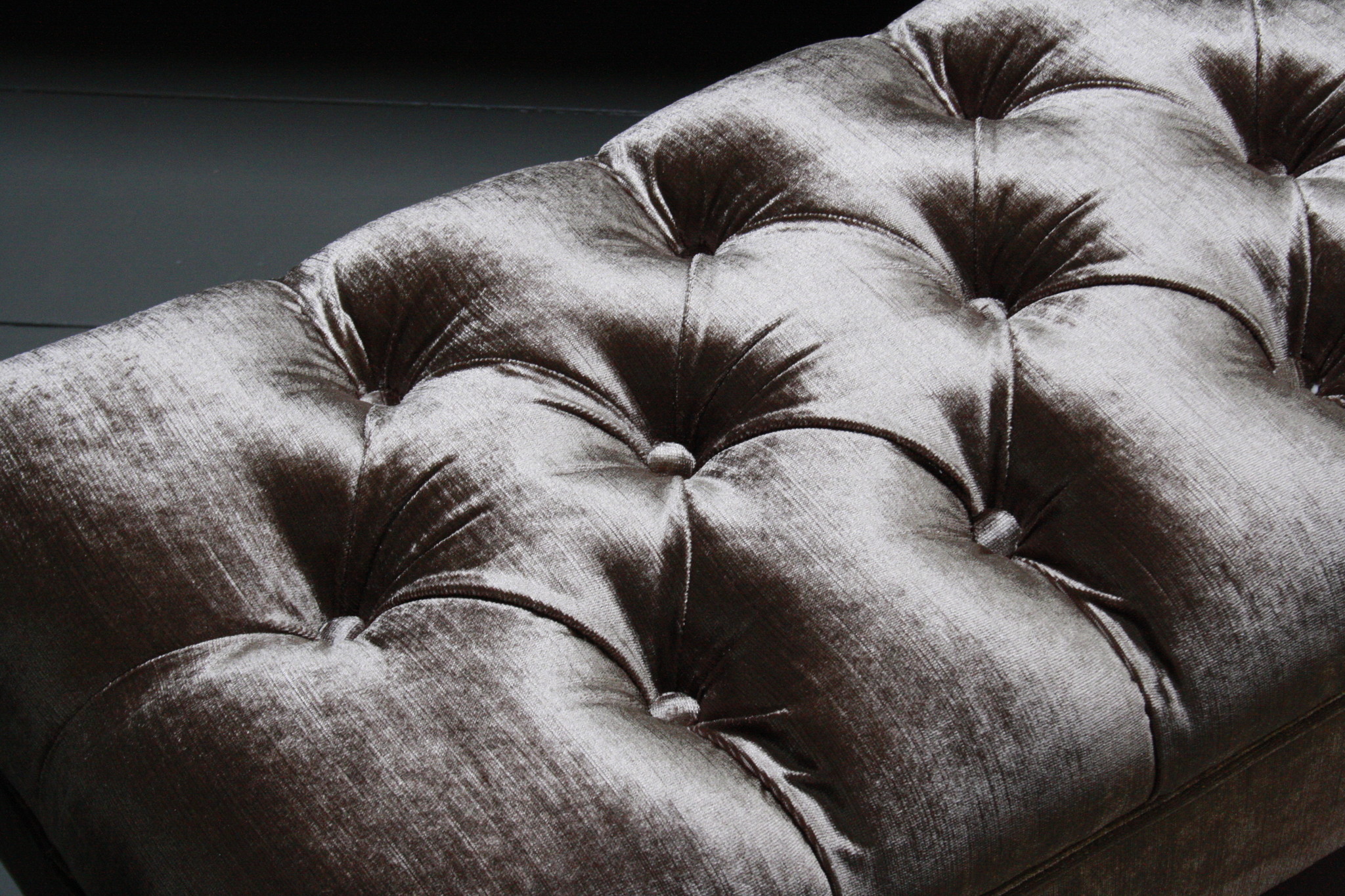 Rene Houtman Bedbankje Gecapitonneerd velvet Light 160 x 40 x 47 cm