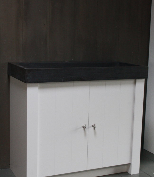 Rene Houtman Limbana Natuursteen Meubelwastafel 100 cm 1 kraangat