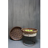 Oud rieten mand India 60 x 8 cm