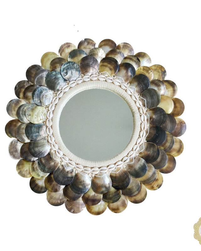 Bazar Bizar De Coin Spiegel - Natural Brown - M