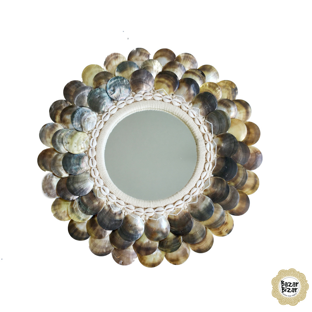 Bazar Bizar De Coin Spiegel - Natural Brown - M