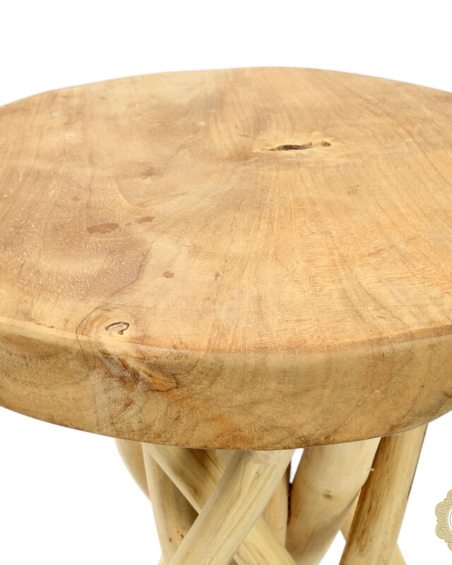 Bazar Bizar Tulum Tropic Tafel Teak - 45 cm