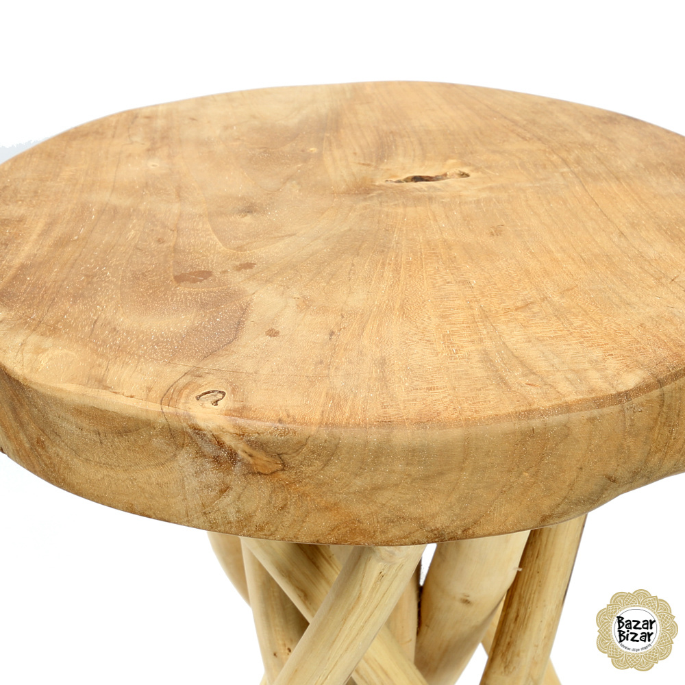 Bazar Bizar Tulum Tropic Tafel Teak - 45 cm