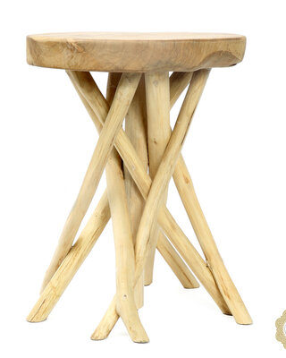 Bazar Bizar Tulum Tropic Tafel Teak - 45 cm
