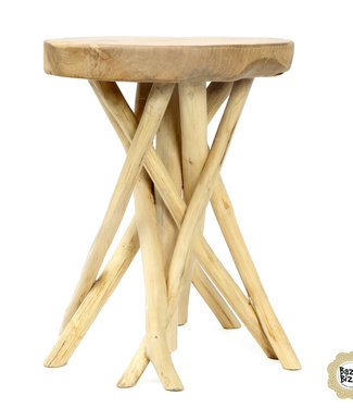 Bazar Bizar Tulum Tropic Tafel Teak - 45 cm