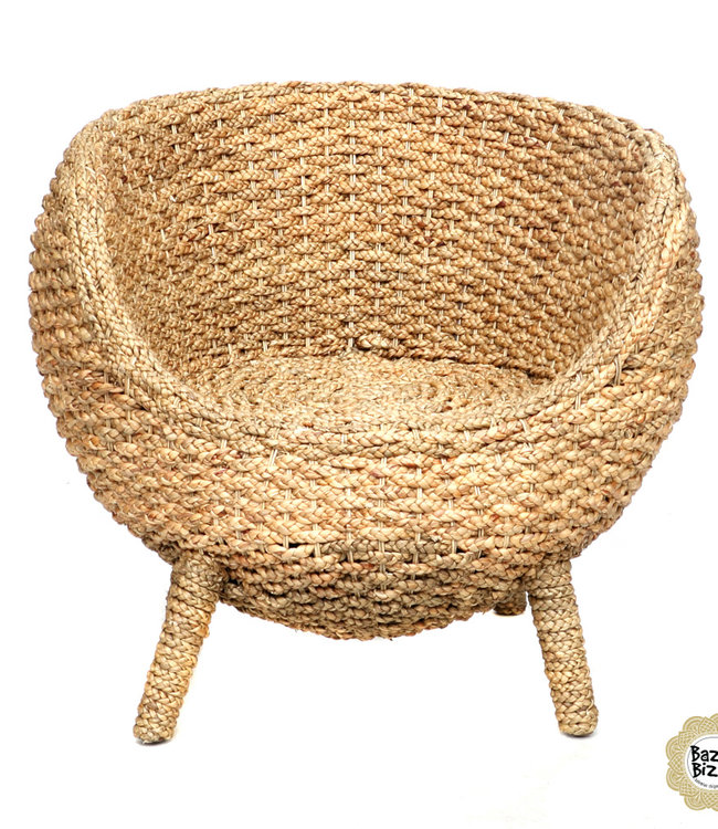 Bazar Bizar Water Hyacinth Stoel | Natural White