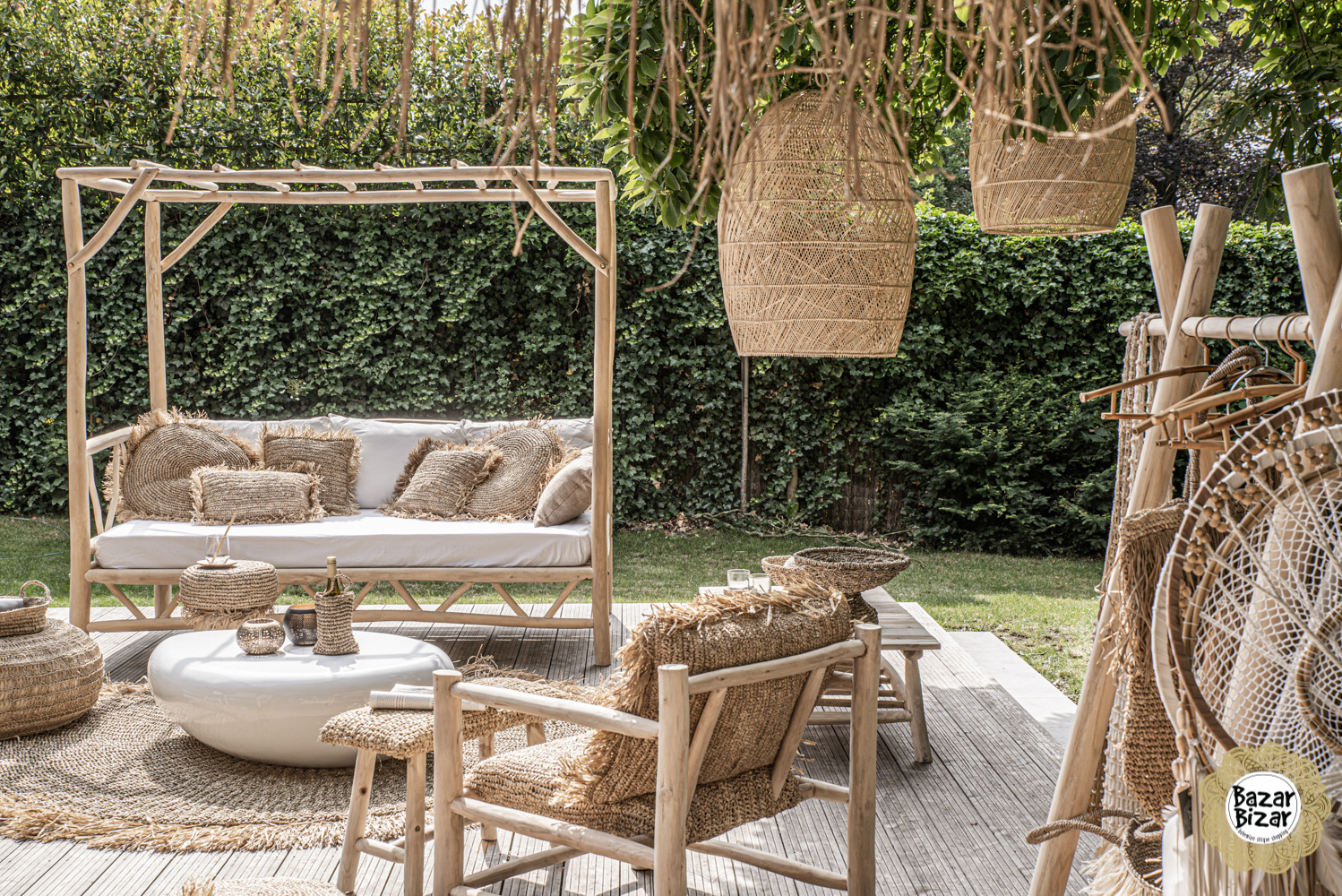 Bazar Bizar Rattan Hanglamp | Natural | L50 x B80 cm
