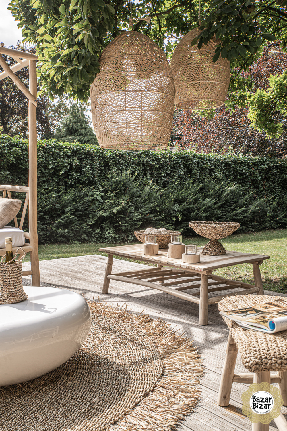 Bazar Bizar Rattan Hanglamp | Natural | L50 x B80 cm