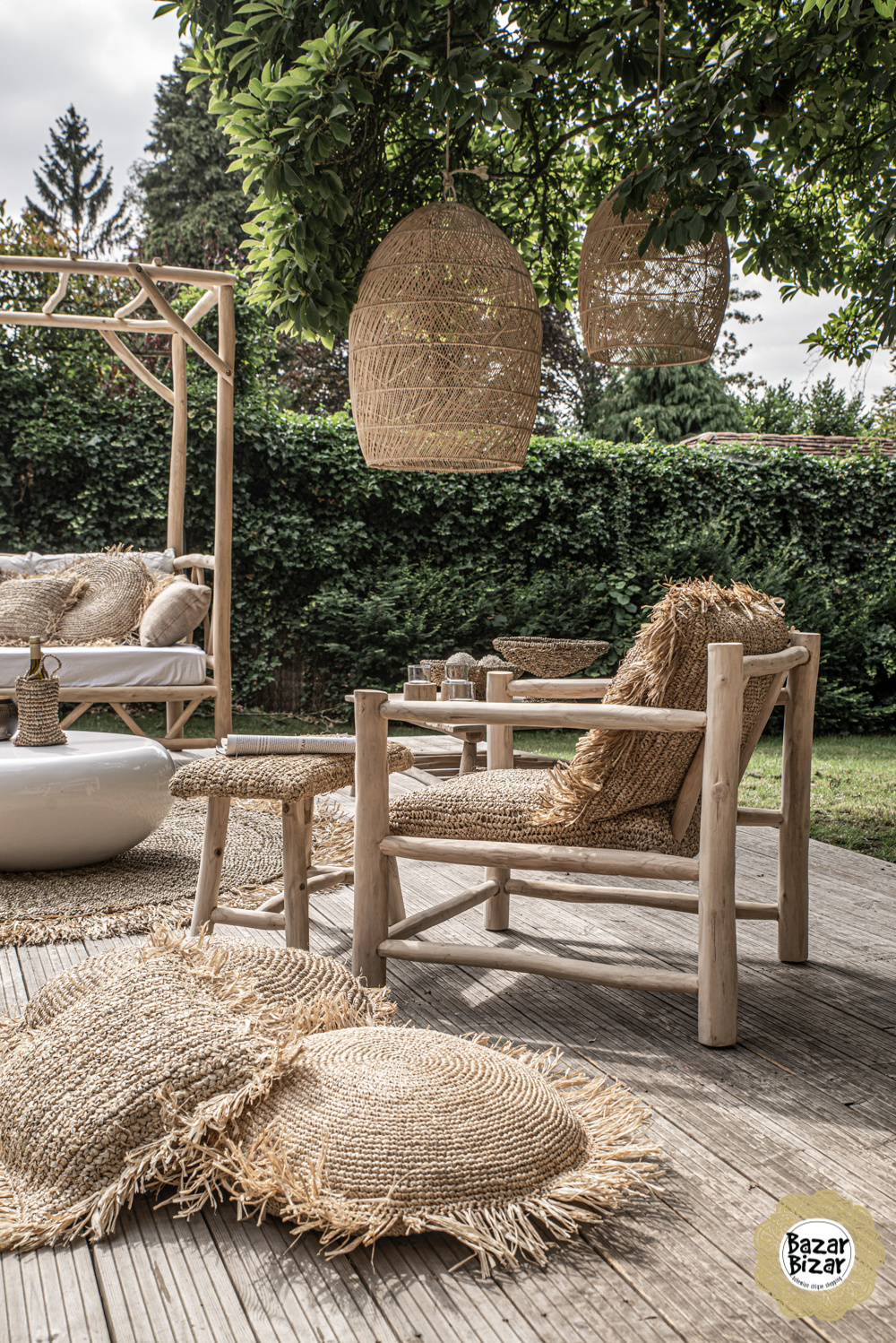 Bazar Bizar Rattan Hanglamp | Natural | L50 x B80 cm