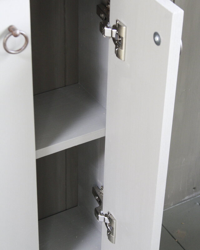 Rene Houtman Landelijk toiletmeubel + fontein dark grey 90 x 38 cm