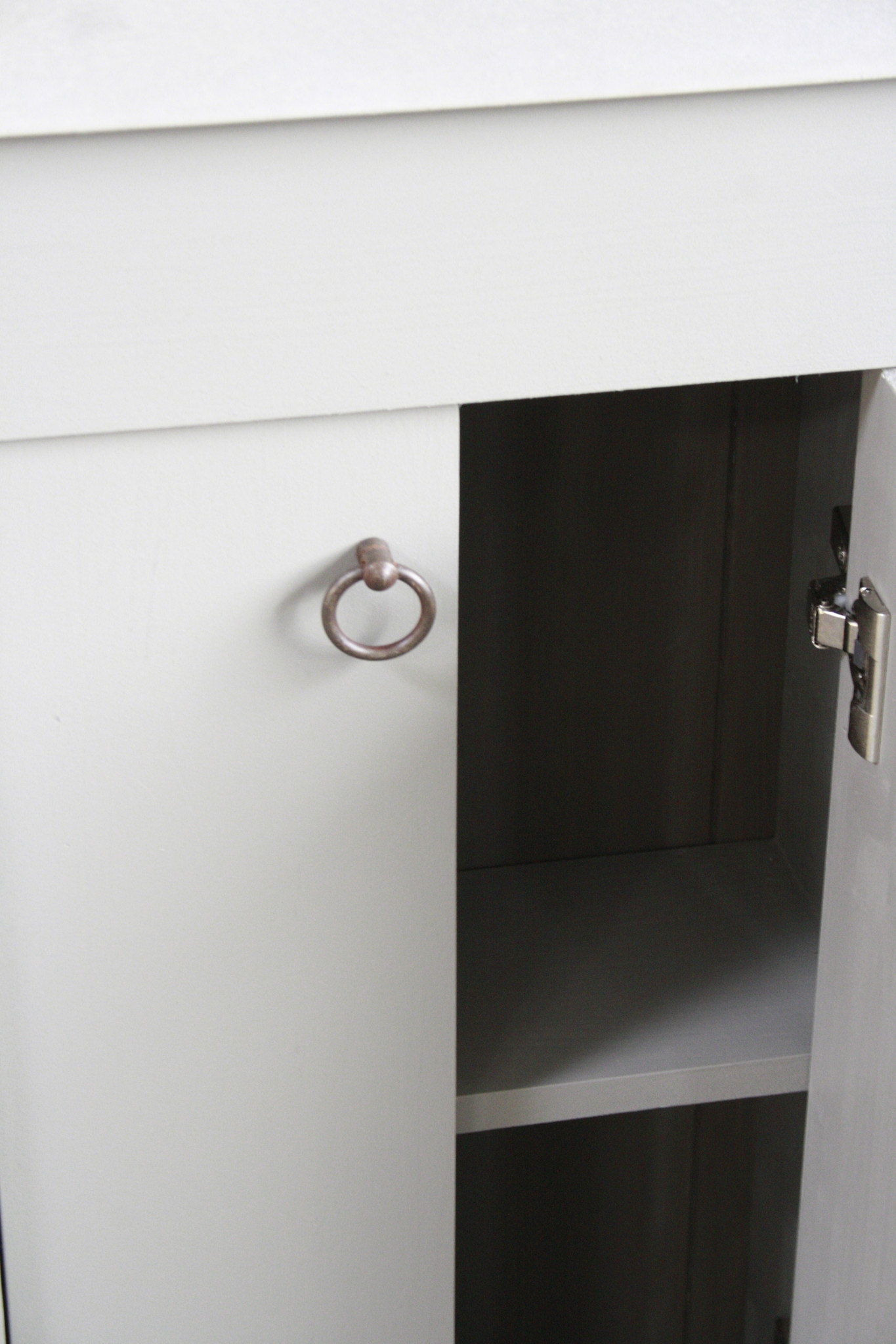 Rene Houtman Landelijk toiletmeubel + fontein dark grey 90 x 38 cm