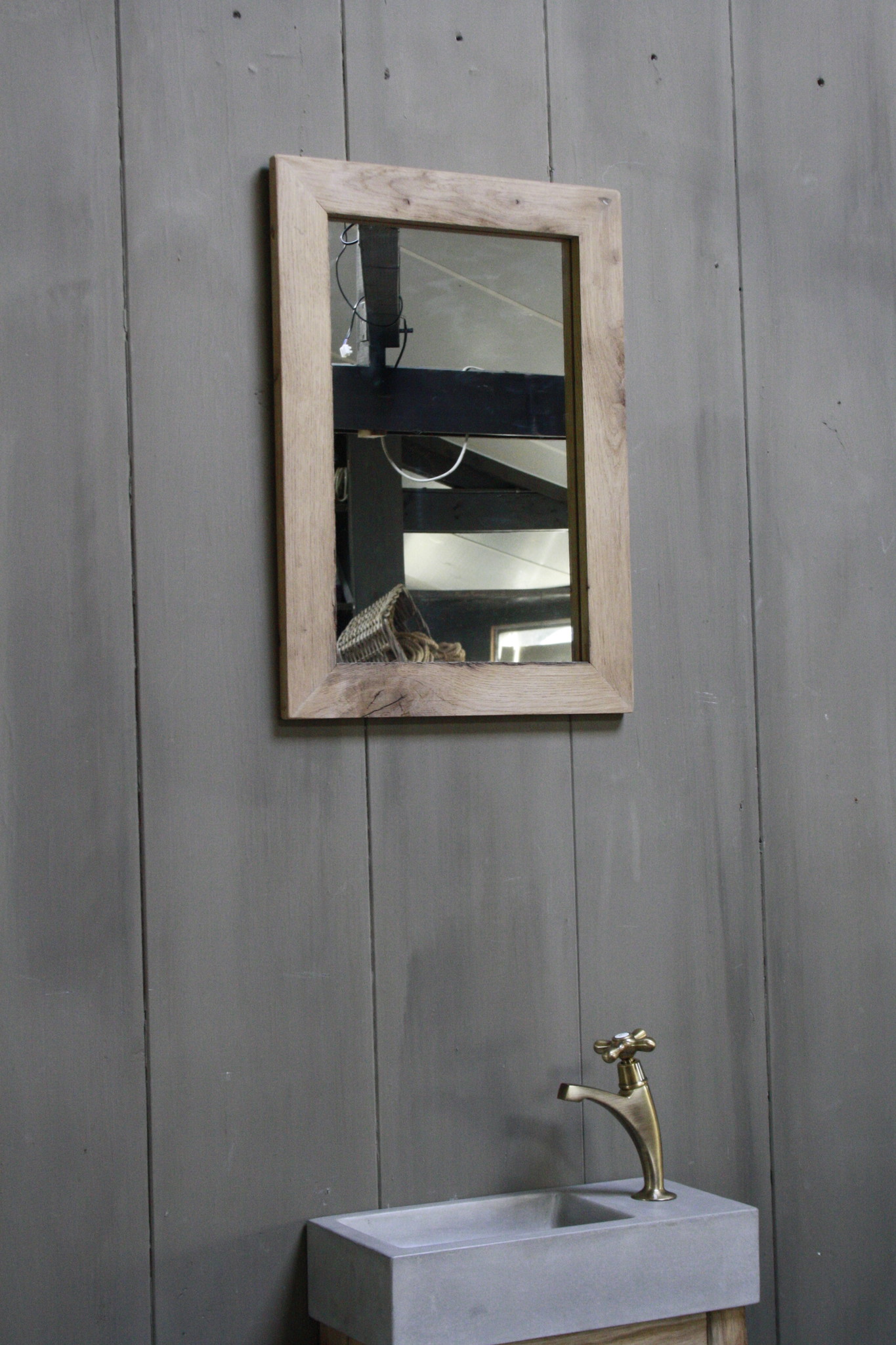 Rene Houtman Eikenhouten toiletspiegel Light 53 x 38 cm