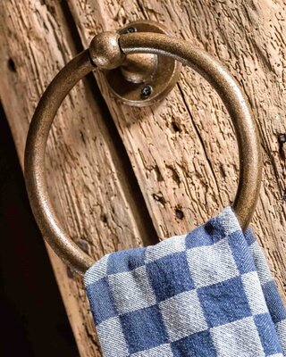 Dauby Handdoekring Ruw Brons
