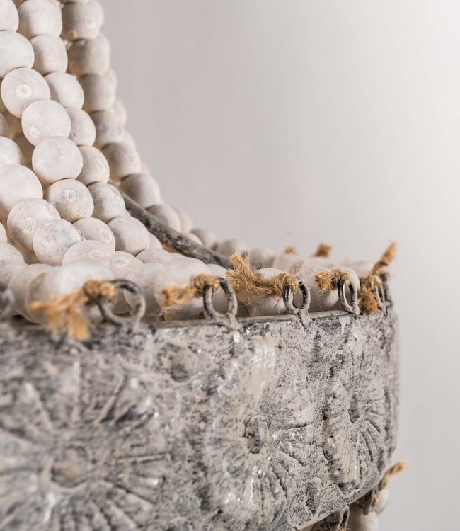 Rene Houtman Kralen Hanglamp Wit XL Rosalie 62 x 51 cm