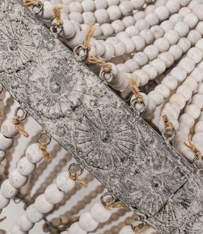 Rene Houtman Kralen Hanglamp Wit XL Rosalie 62 x 51 cm