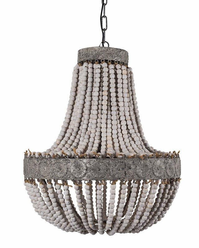 Rene Houtman Kralen Hanglamp Wit XL Rosalie 62 x 51 cm