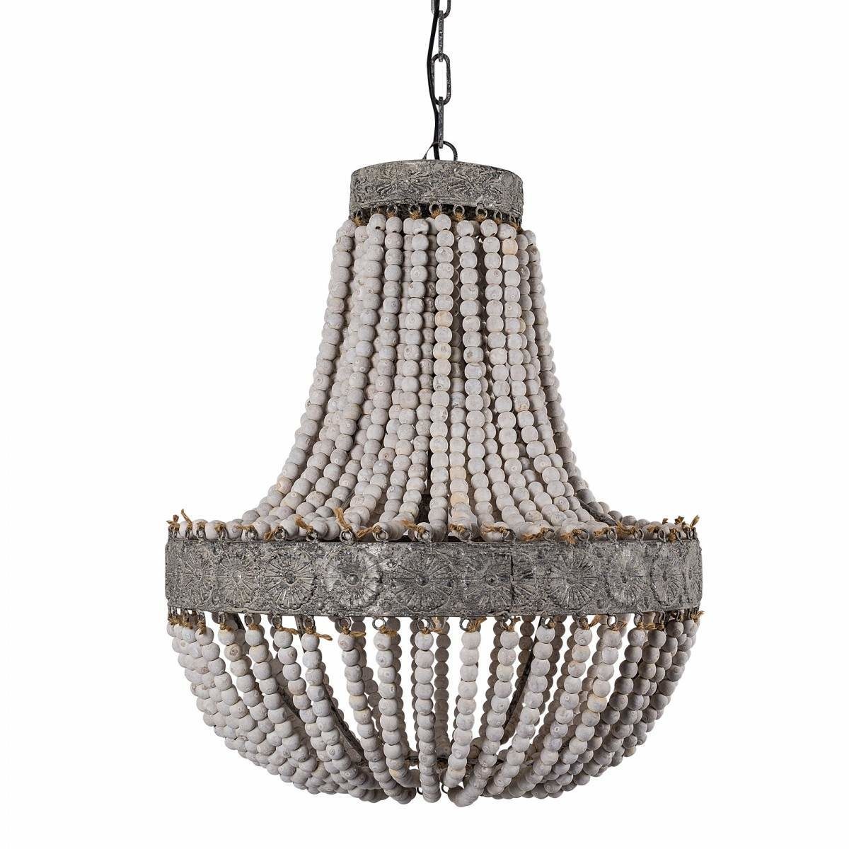 Rene Houtman Kralen Hanglamp Wit XL Rosalie 62 x 51 cm
