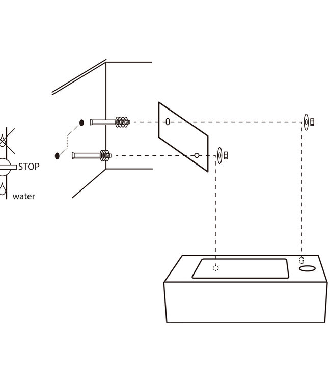 Rene Houtman Fonteinset Natuursteen Shadow 40 x 22 cm